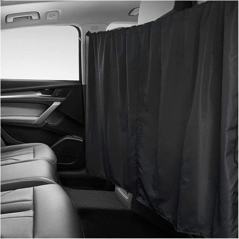 NYTKL Car Privacy Curtain, Vehicle Privacy Blackout Curtain Sun Shade Cover, Auto Sunshade Screen Cover Blocks Light for Sleeping Camping Fit Sedan SUV Truck, Car Accessories - Image 1